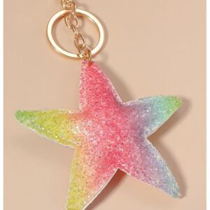 Sequin Star Pendant Keychain *2/12$*